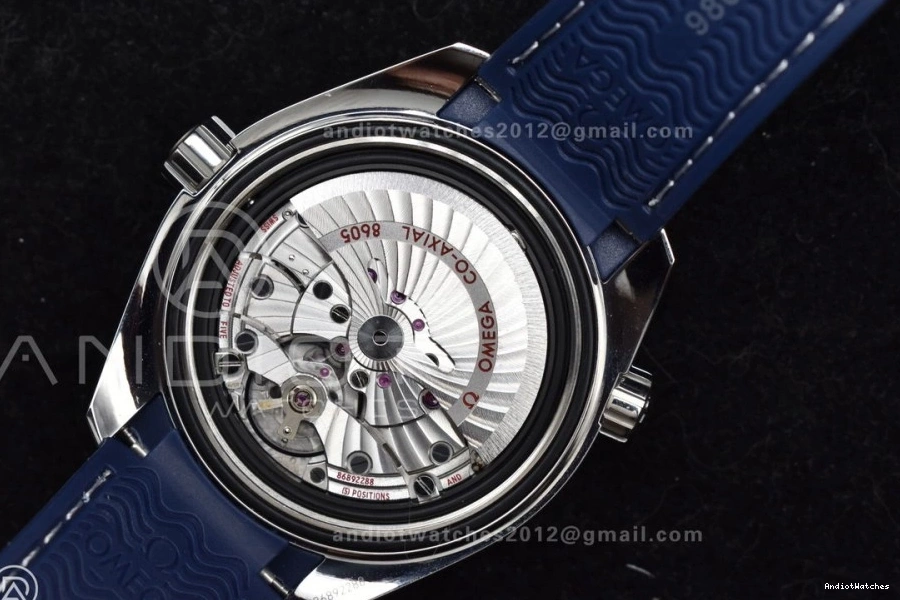 Clone Ocean Co-Axial Dial Super Strap Blue GMT A8605 600M Best Blue VSF on Edition Ceramic Trendsetting Planet 43.5mm Bezel 1009 Rubber 1:1 0313